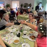 asssited living residents celebrating