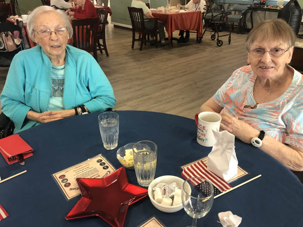 Assisted Living Newsletter February 2023 Veterans Elizabeth and Mary Assisted Living residents at Cabot Cove