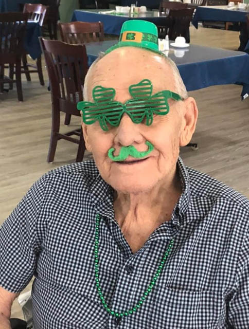 Aravilla Management Group Executive Team happy assisted living resident